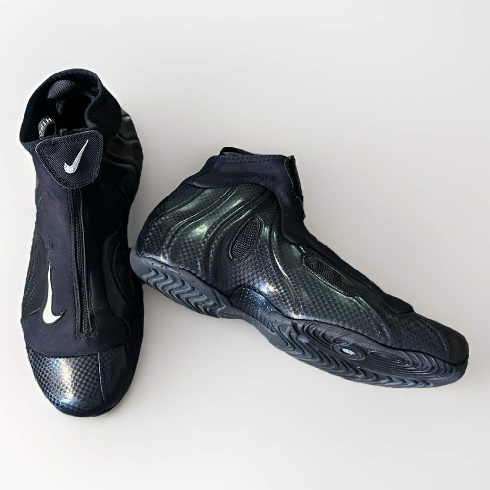 Size 11‎ - Nike Air Flightposite 2014 Carbon Fiber 642307-001 Foamposite